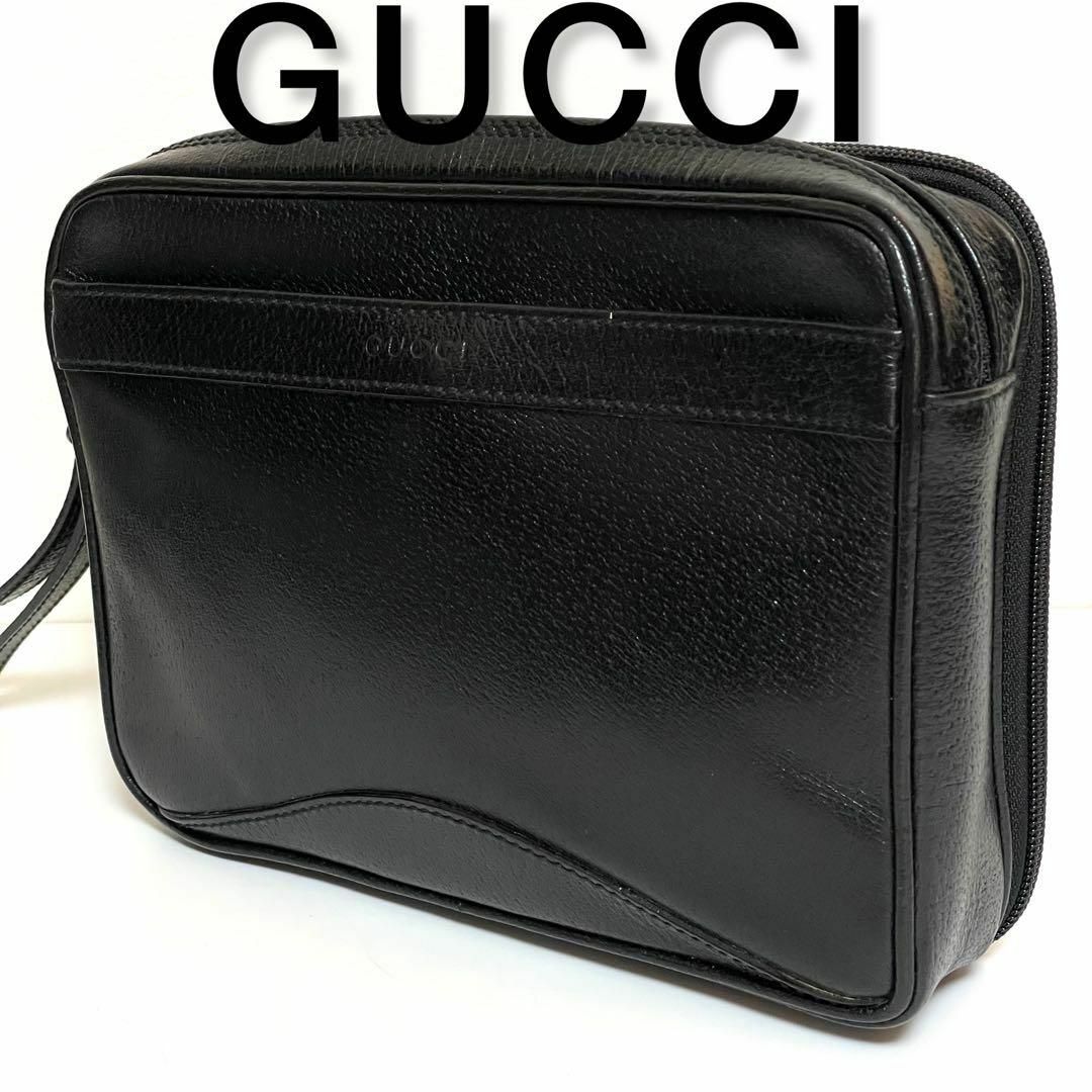 GUCCI - ✨極美品✨GUCCI グッチ レザー クラッチバッグ リスト GUCCI - ✨極美品✨GUCCI グッチ レザー クラッチバッグ リスト