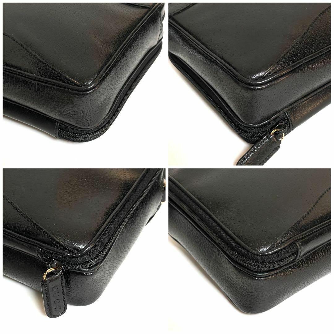 GUCCI - ✨極美品✨GUCCI グッチ レザー クラッチバッグ リスト GUCCI - ✨極美品✨GUCCI グッチ レザー クラッチバッグ リスト