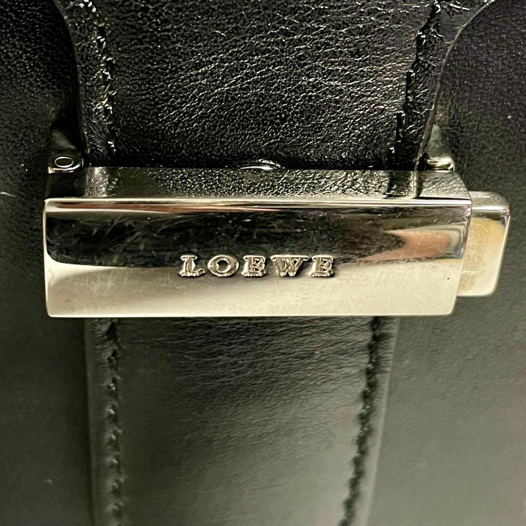 LOEWE - LOWEVE ロエベ レザー ブリーフケース クラッチバッグ LOEWE - LOWEVE ロエベ レザー ブリーフケース クラッチバッグ