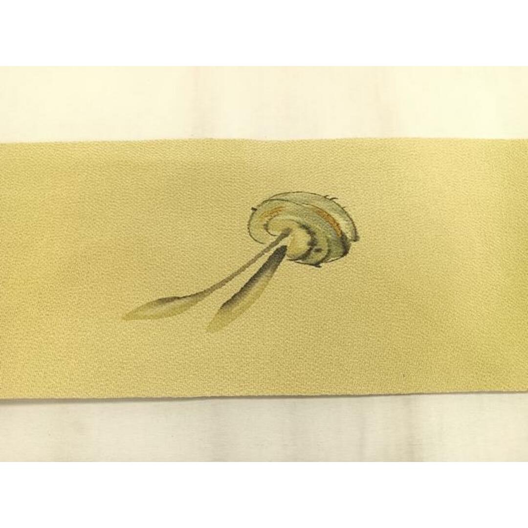 平和屋着物◎九寸名古屋帯 手描き 陶器枝花文 金彩 鬼しぼ縮緬 平和屋着物◎九寸名古屋帯 手描き 陶器枝花文 金彩 鬼しぼ縮緬