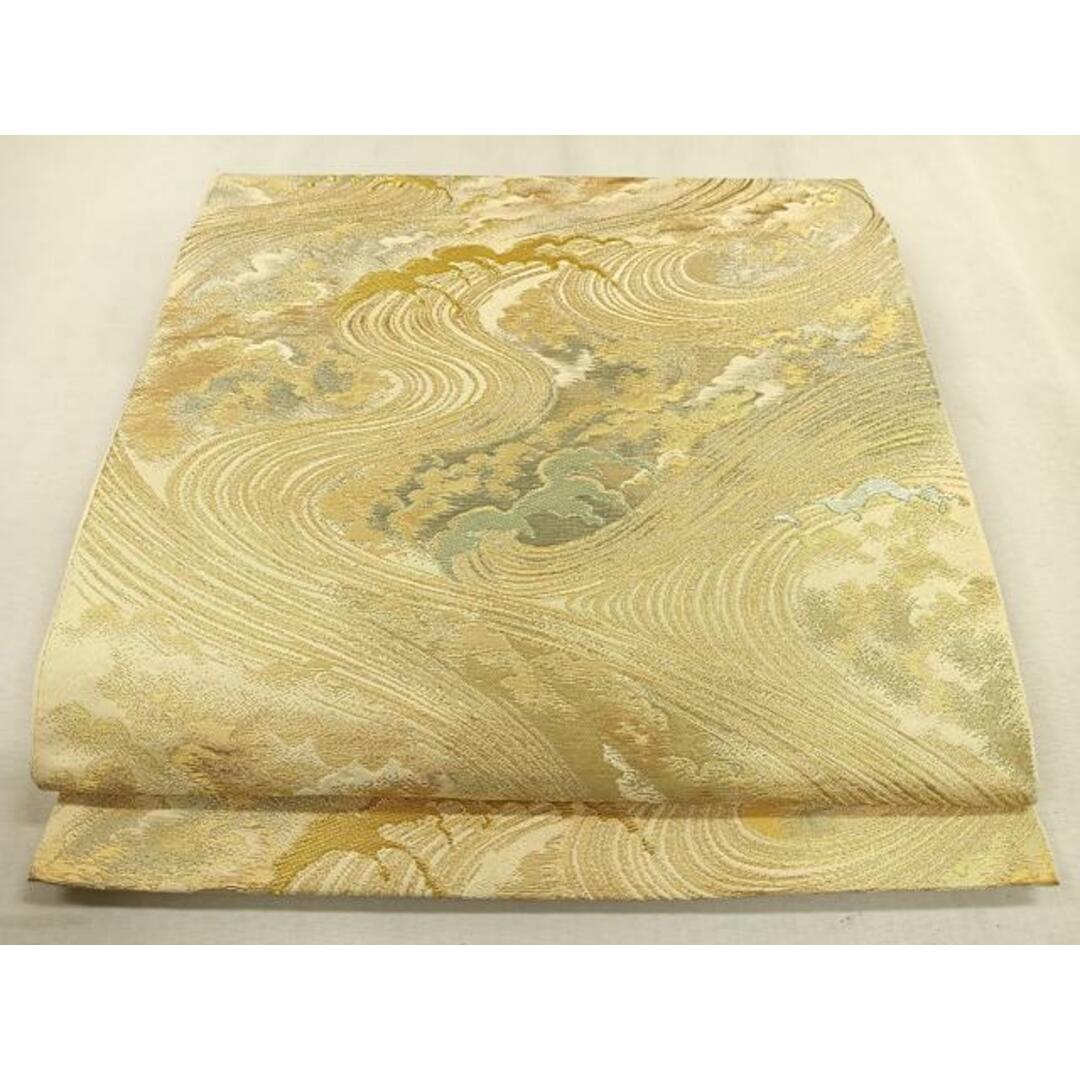 平和屋着物◎西陣 六通柄袋帯 流水文 金銀糸 正絹 逸品 平和屋着物◎西陣 六通柄袋帯 流水文 金銀糸 正絹 逸品