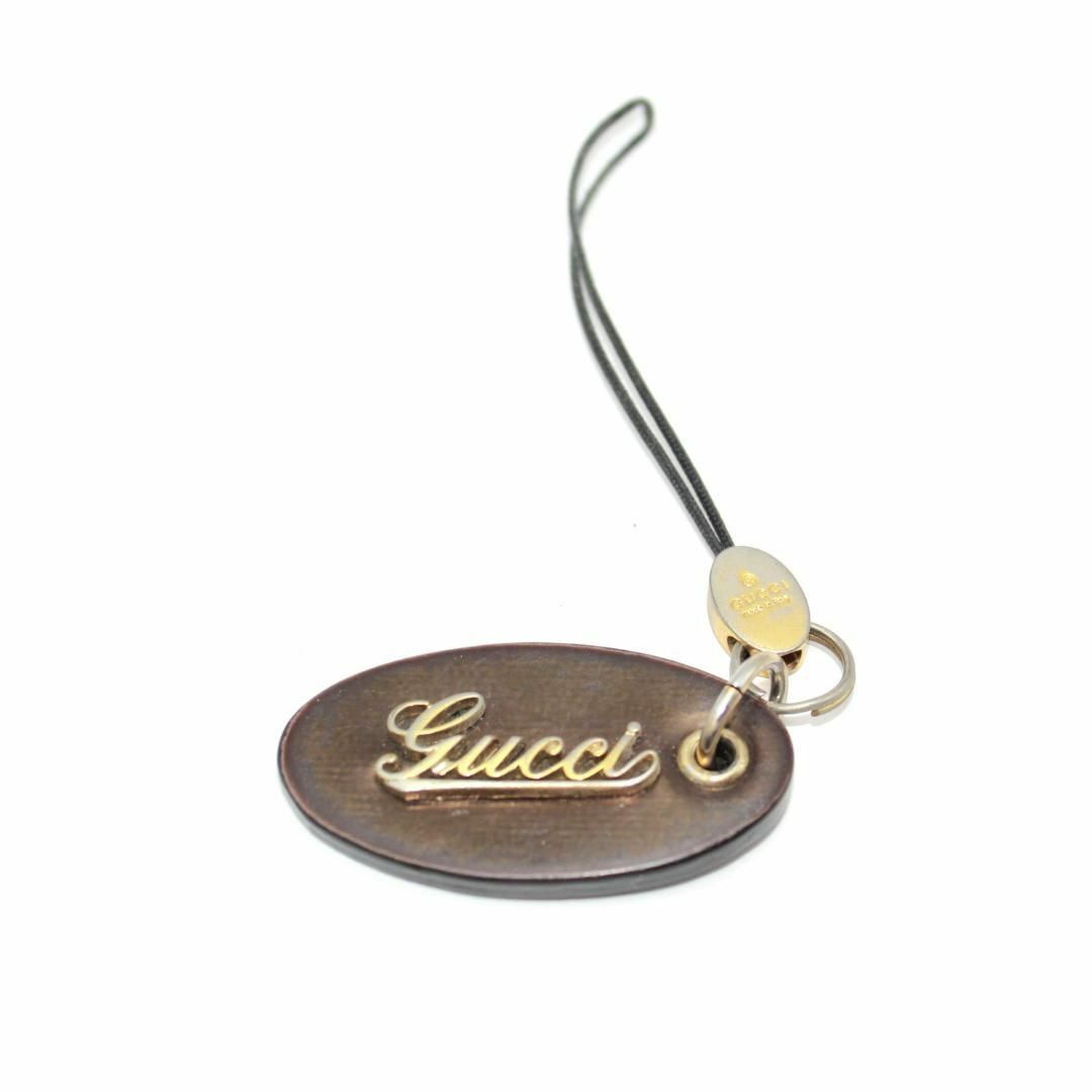 GUCCI - GUCCI グッチ ロゴ チャーム キーホルダー 携帯 GUCCI - GUCCI グッチ ロゴ チャーム キーホルダー 携帯