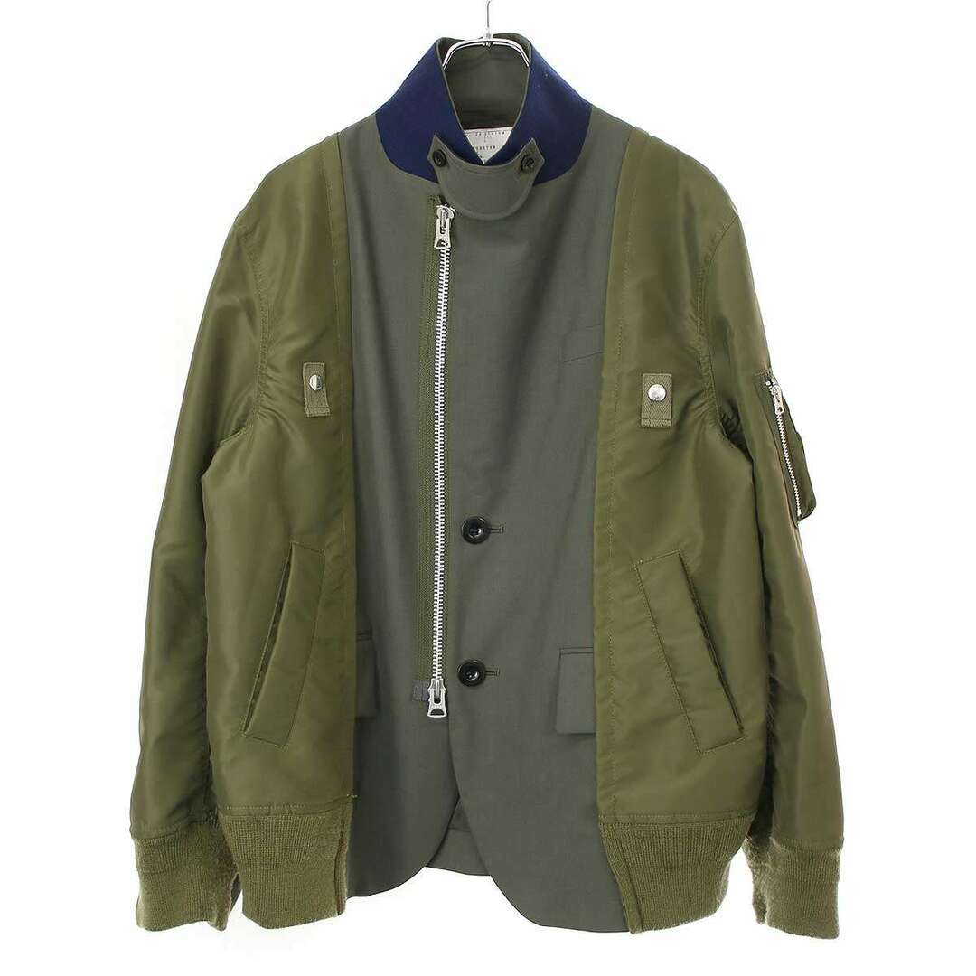 sacai - sacai サカイ 24AW Suiting x Nylon Twill Jacket スー sacai - sacai サカイ 24AW Suiting x Nylon Twill Jacket スー