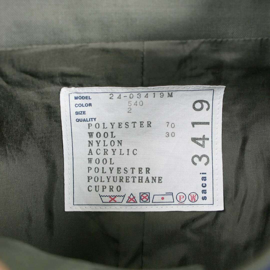 sacai - sacai サカイ 24AW Suiting x Nylon Twill Jacket スー sacai - sacai サカイ 24AW Suiting x Nylon Twill Jacket スー