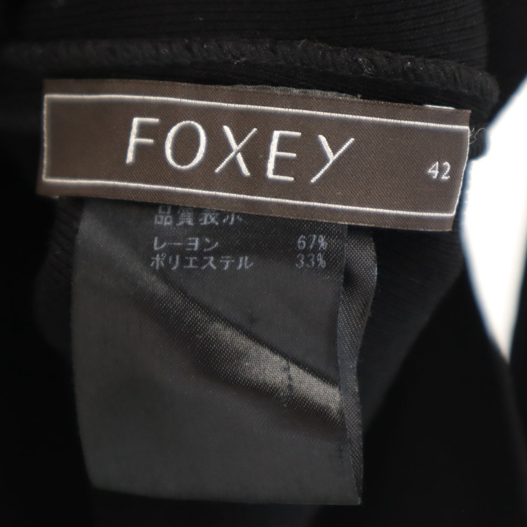 FOXEY - 古着 FOXEY フォクシー 日本製 長袖 ボートネック FOXEY - 古着 FOXEY フォクシー 日本製 長袖 ボートネック