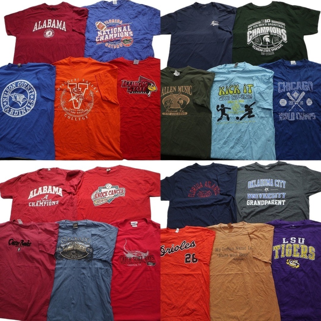 古着卸 まとめ売り カラーmix プリント 半袖Tシャツ 20枚セット 古着卸 まとめ売り カラーmix プリント 半袖Tシャツ 20枚セット