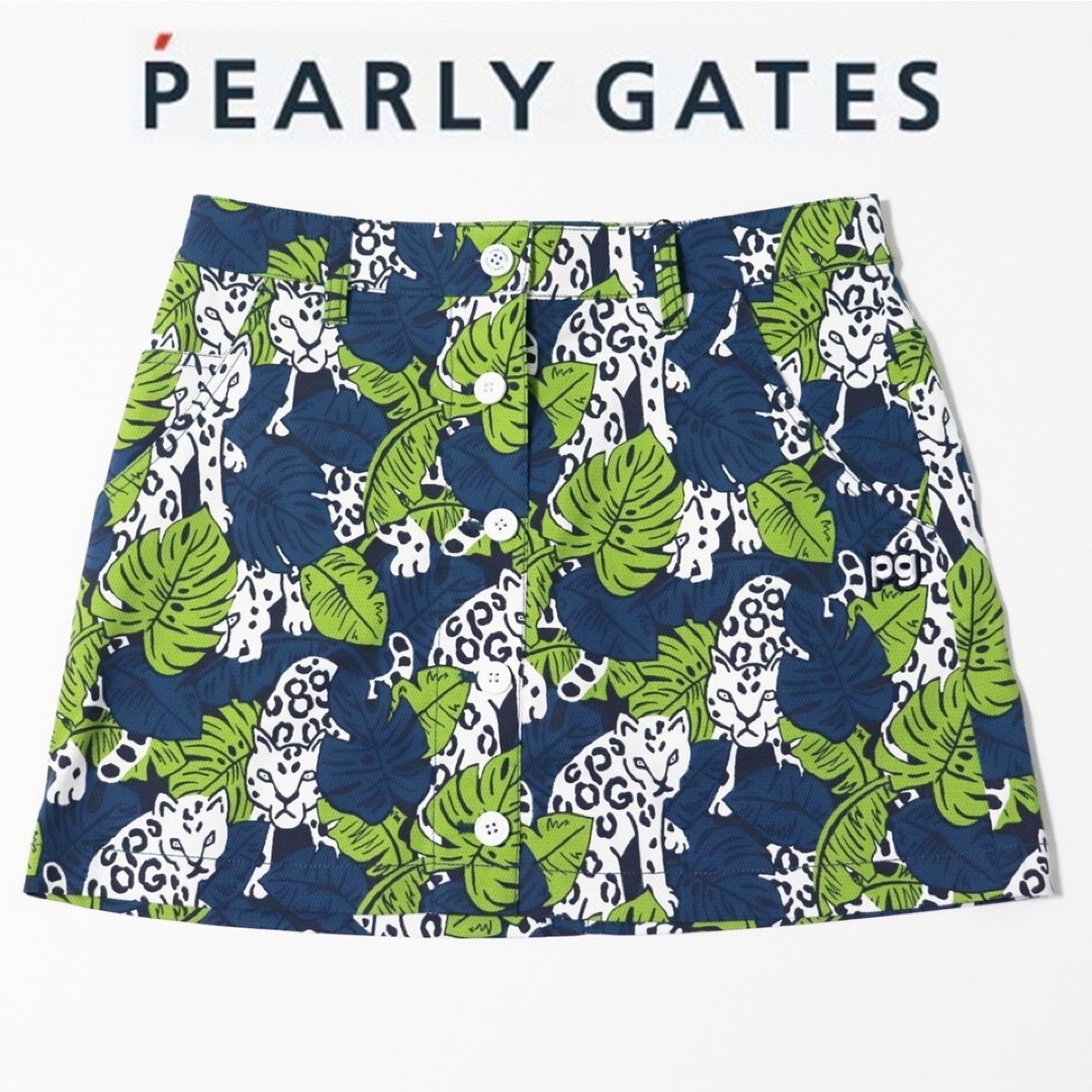 PEARLY GATES - 《パーリーゲイツ》新品 ストレッチ レオパード PEARLY GATES - 《パーリーゲイツ》新品 ストレッチ レオパード