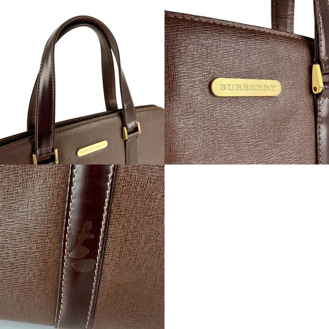 BURBERRY - バーバリー BURBERRY ハンドバッグ レザー ブラウン BURBERRY - バーバリー BURBERRY ハンドバッグ レザー ブラウン