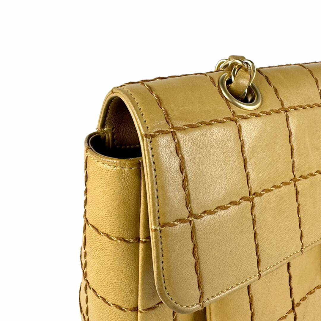 CHANEL - シャネル CHANEL ショルダーバッグ チョコバー レザー CHANEL - シャネル CHANEL ショルダーバッグ チョコバー レザー