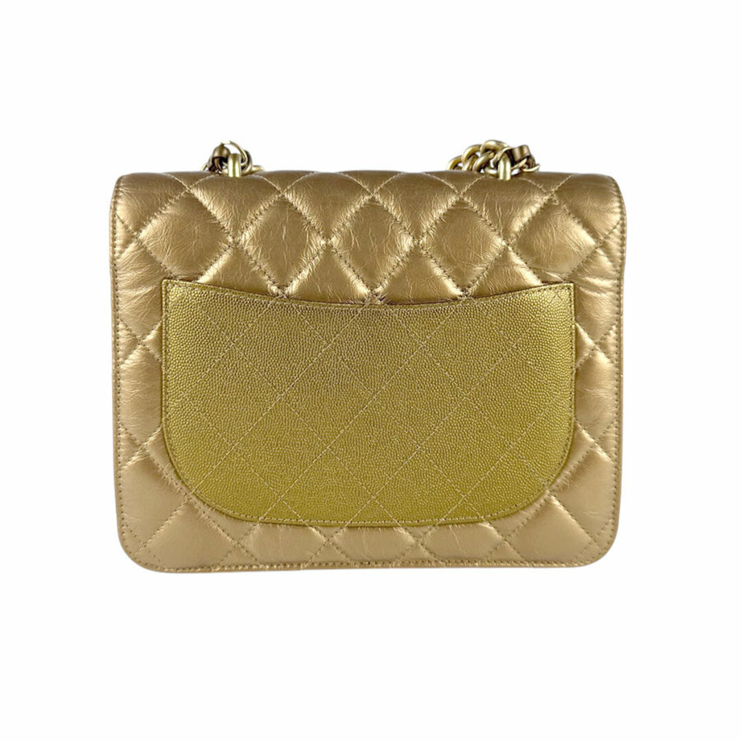 CHANEL - シャネル CHANEL ショルダーバッグ レザー ゴールド CHANEL - シャネル CHANEL ショルダーバッグ レザー ゴールド