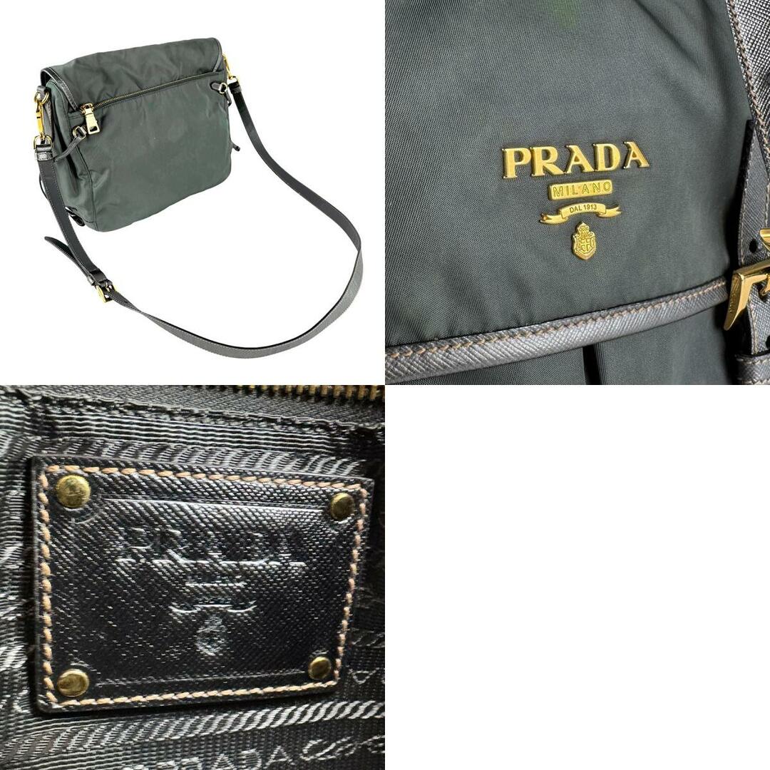 PRADA - プラダ PRADA ショルダーバッグ ナイロン グリーン系 PRADA - プラダ PRADA ショルダーバッグ ナイロン グリーン系