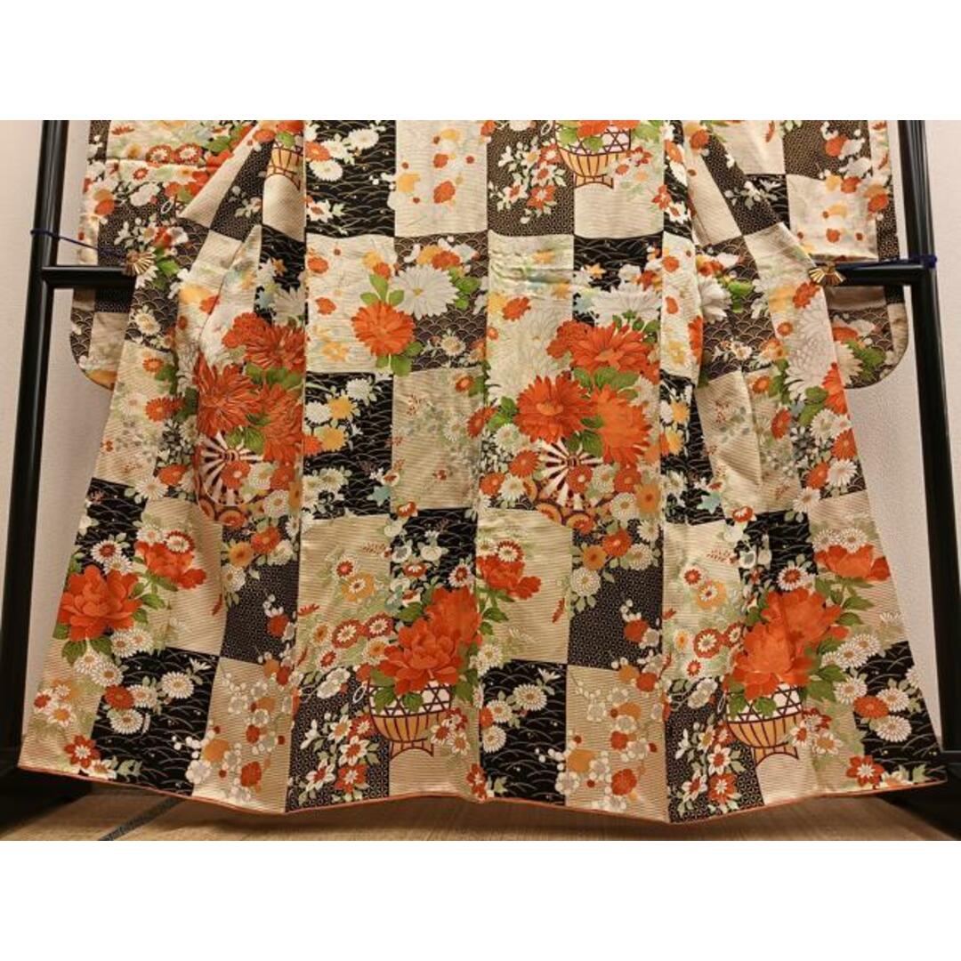 平和屋着物□豪華振袖 駒刺繍 源氏車菊花文 金彩 正絹 逸品 平和屋着物□豪華振袖 駒刺繍 源氏車菊花文 金彩 正絹 逸品