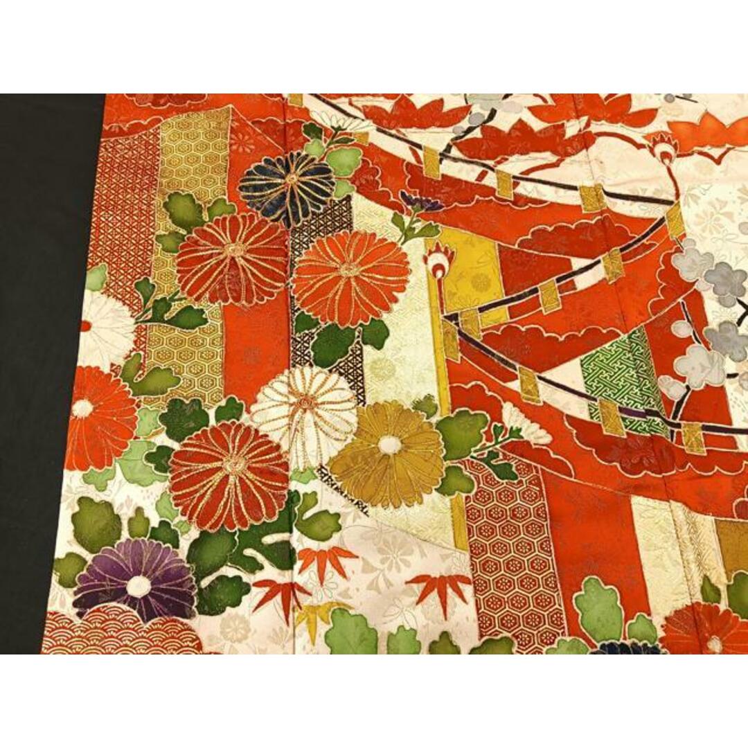 平和屋着物□豪華振袖 駒刺繍 万幕花文 金彩 正絹 逸品 平和屋着物□豪華振袖 駒刺繍 万幕花文 金彩 正絹 逸品