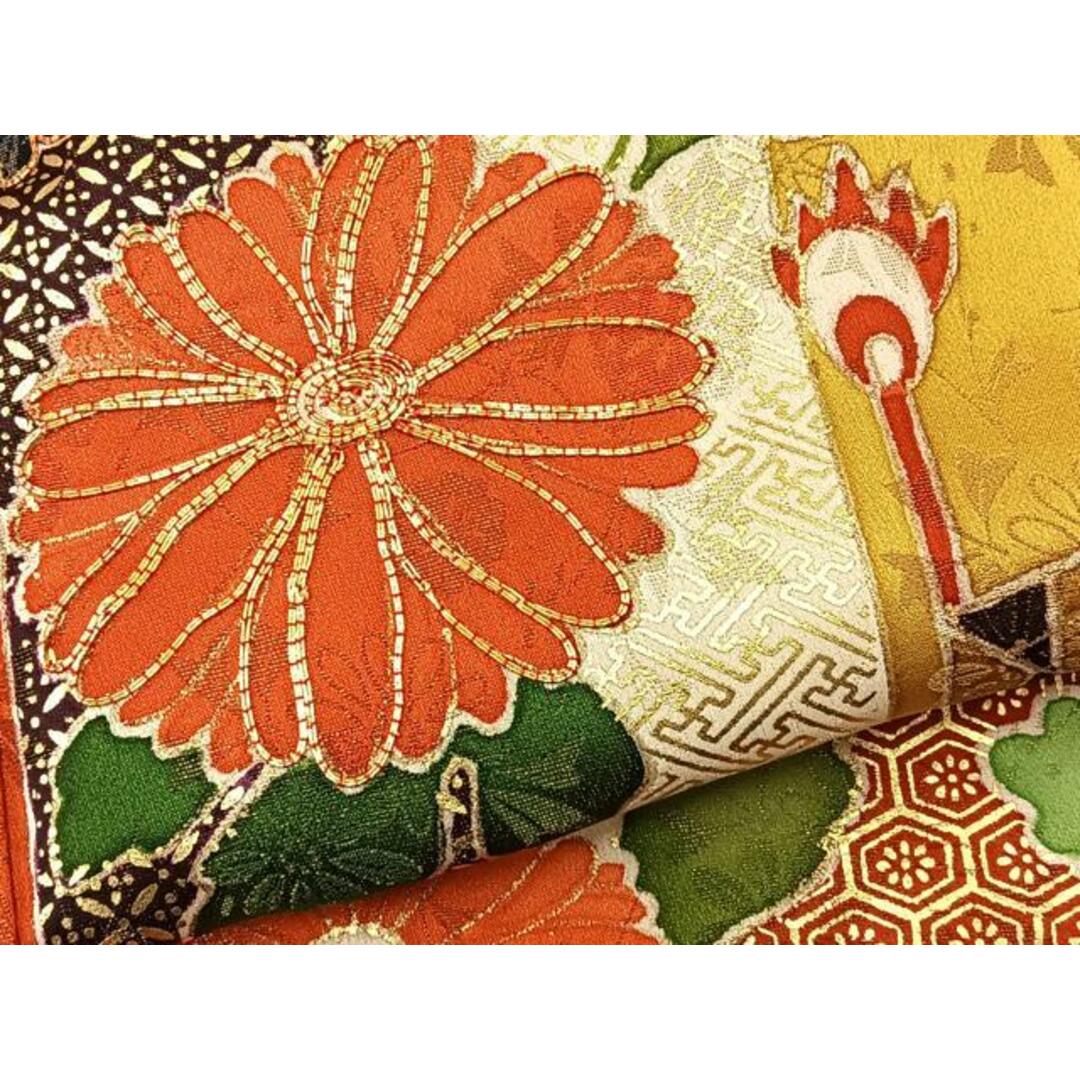 平和屋着物□豪華振袖 駒刺繍 万幕花文 金彩 正絹 逸品 平和屋着物□豪華振袖 駒刺繍 万幕花文 金彩 正絹 逸品