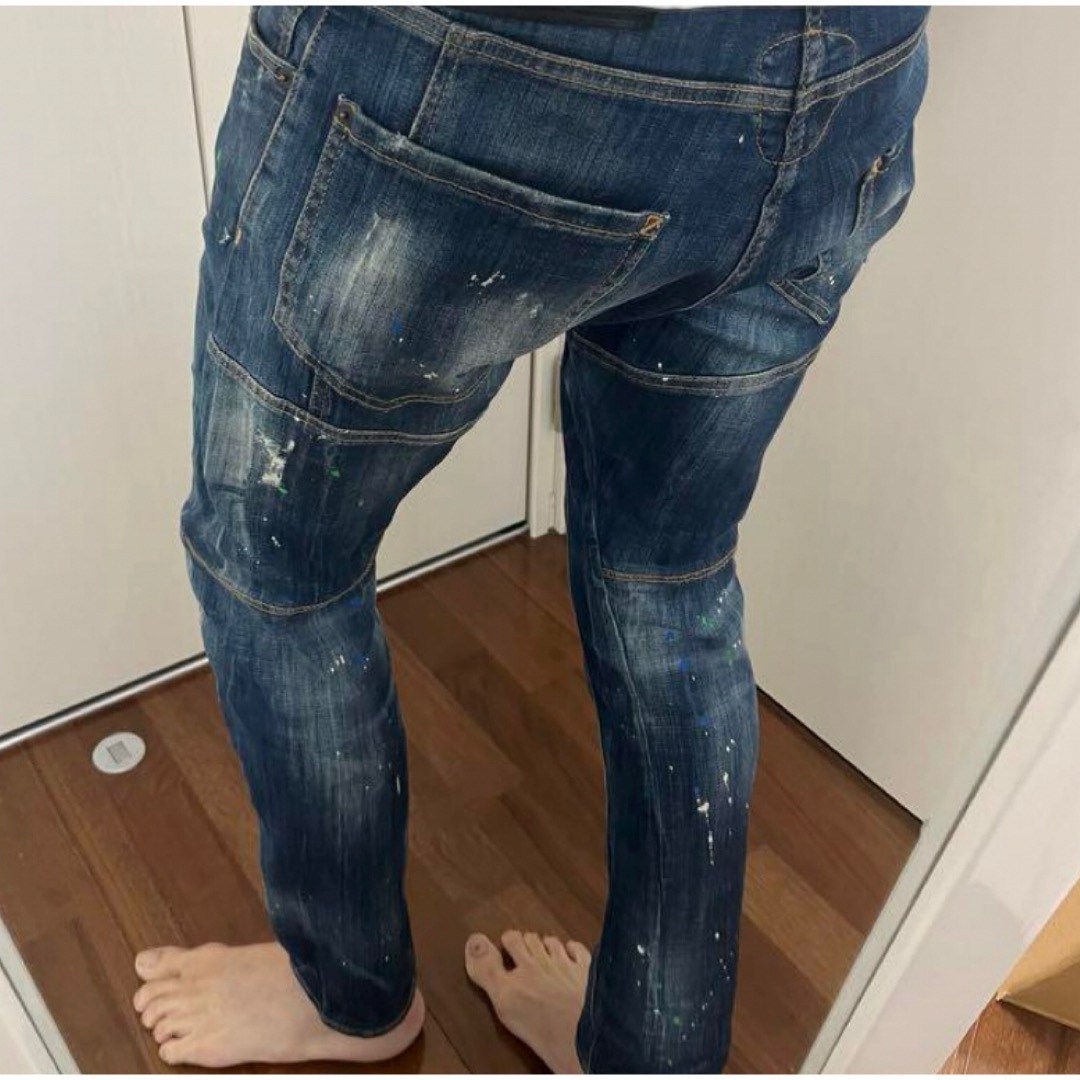 DSQUARED2 - ディースクエアード バイカー ビックタグ 46の通販 DSQUARED2 - ディースクエアード バイカー ビックタグ 46の通販