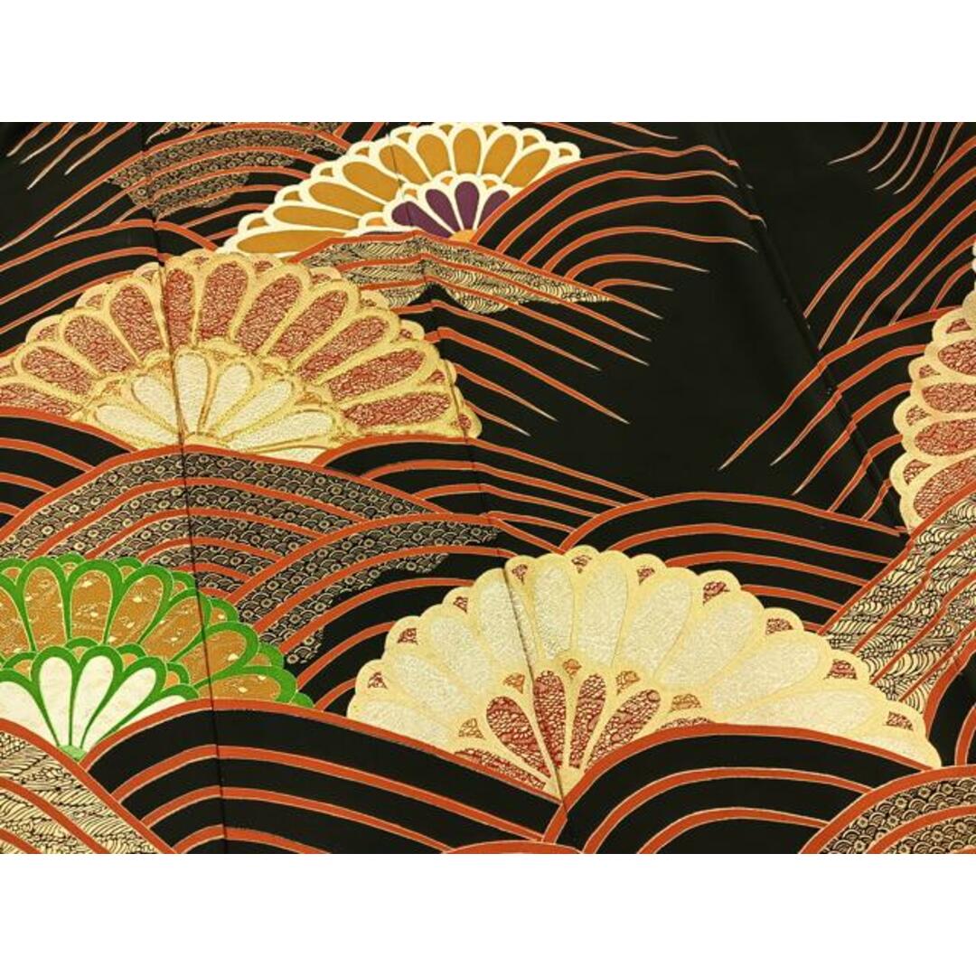 平和屋着物□豪華振袖 駒刺繍 菊青海波 金彩 正絹 逸品 平和屋着物□豪華振袖 駒刺繍 菊青海波 金彩 正絹 逸品
