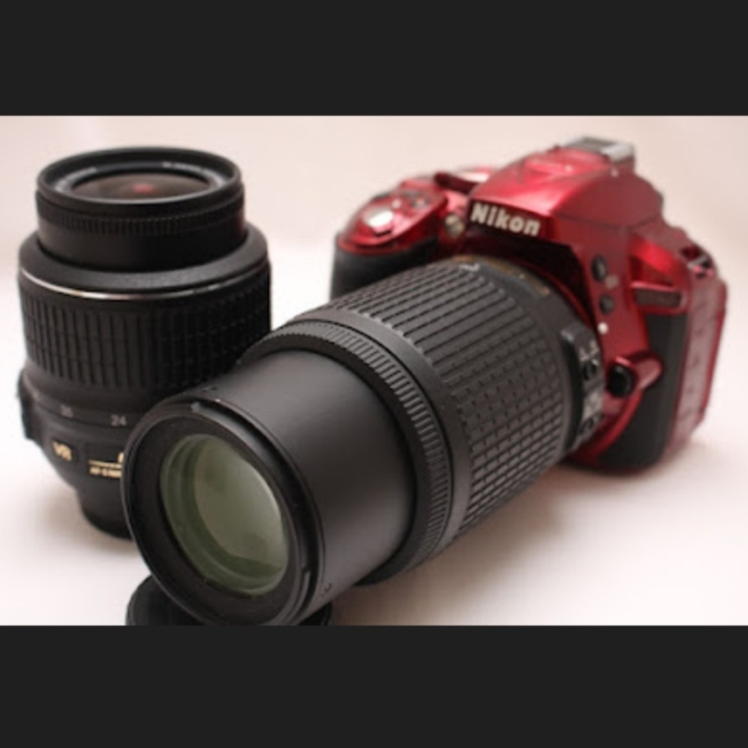 Nikon - ニコン Nikon D5300 Wレンズセット レッド#149の通販 Nikon - ニコン Nikon D5300 Wレンズセット レッド#149の通販