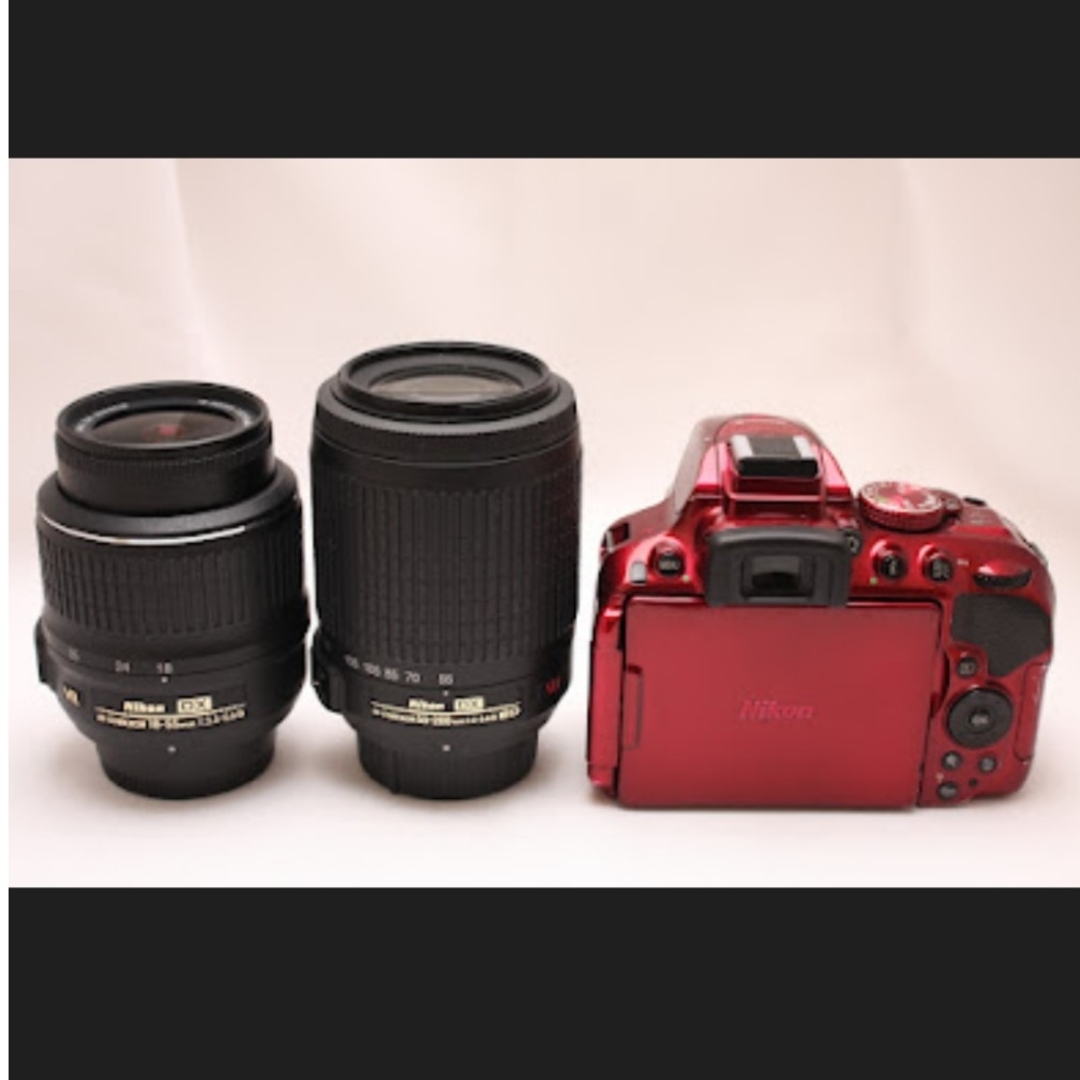 Nikon - ニコン Nikon D5300 Wレンズセット レッド#149の通販 Nikon - ニコン Nikon D5300 Wレンズセット レッド#149の通販