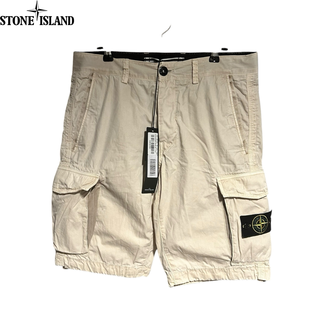 STONE ISLAND - STONE ISLAND ハーフカーゴパンツ ストーン STONE ISLAND - STONE ISLAND ハーフカーゴパンツ ストーン