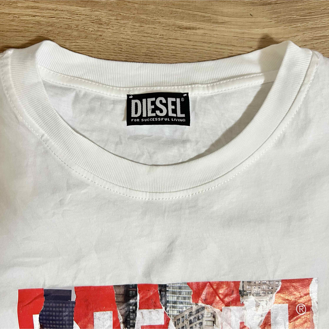 DIESEL - DIESEL ホワイト 長袖カットソーの通販 by ロック DIESEL - DIESEL ホワイト 長袖カットソーの通販 by ロック