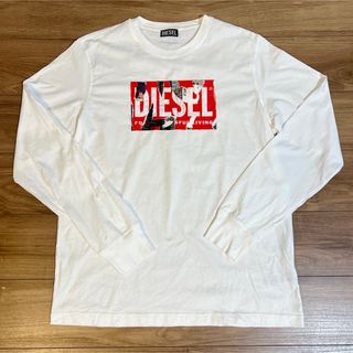 DIESEL - DIESEL ホワイト 長袖カットソーの通販 by ロック DIESEL - DIESEL ホワイト 長袖カットソーの通販 by ロック