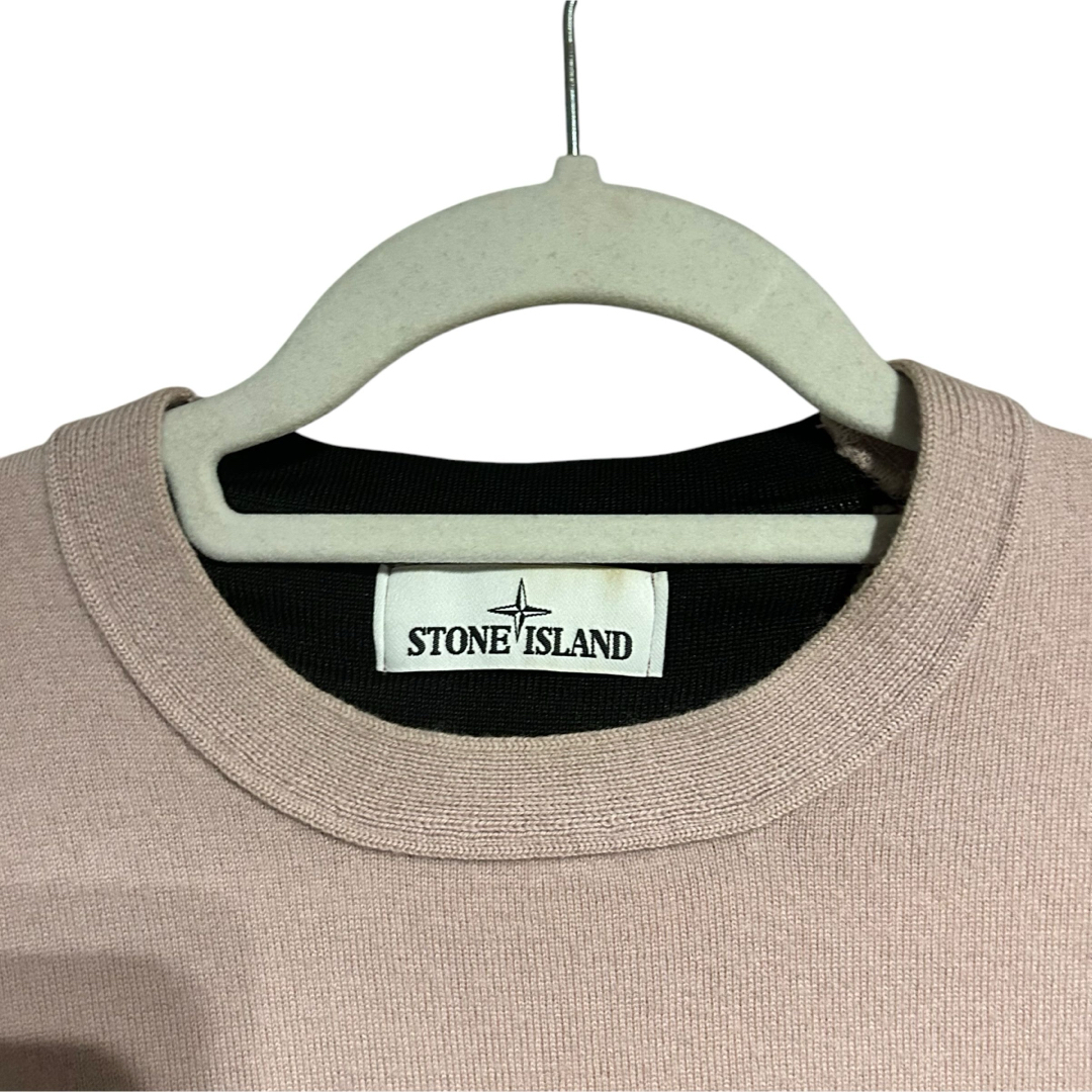STONE ISLAND - STONE ISLAND ハイゲージニット セーター ピンク STONE ISLAND - STONE ISLAND ハイゲージニット セーター ピンク