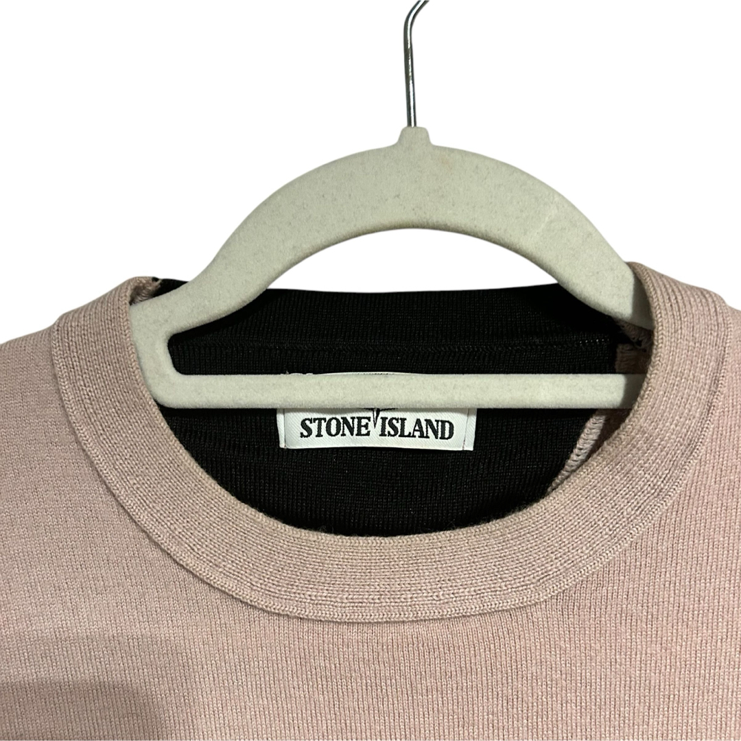 STONE ISLAND - STONE ISLAND ハイゲージニット セーター ピンク STONE ISLAND - STONE ISLAND ハイゲージニット セーター ピンク