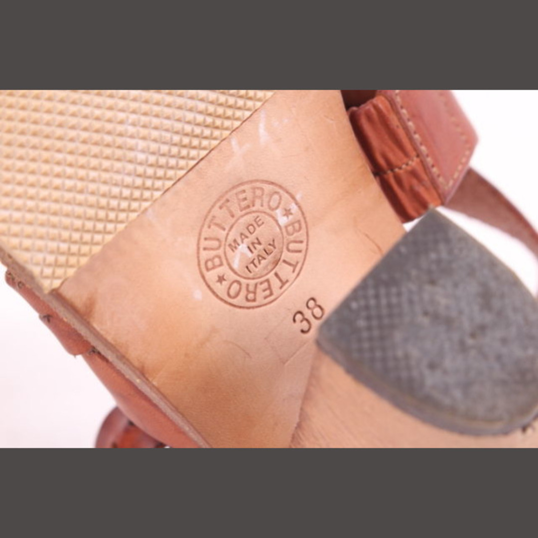 BUTTERO - ブッテロ BUTTERO サンダル レザー 38 24.5 茶 BUTTERO - ブッテロ BUTTERO サンダル レザー 38 24.5 茶