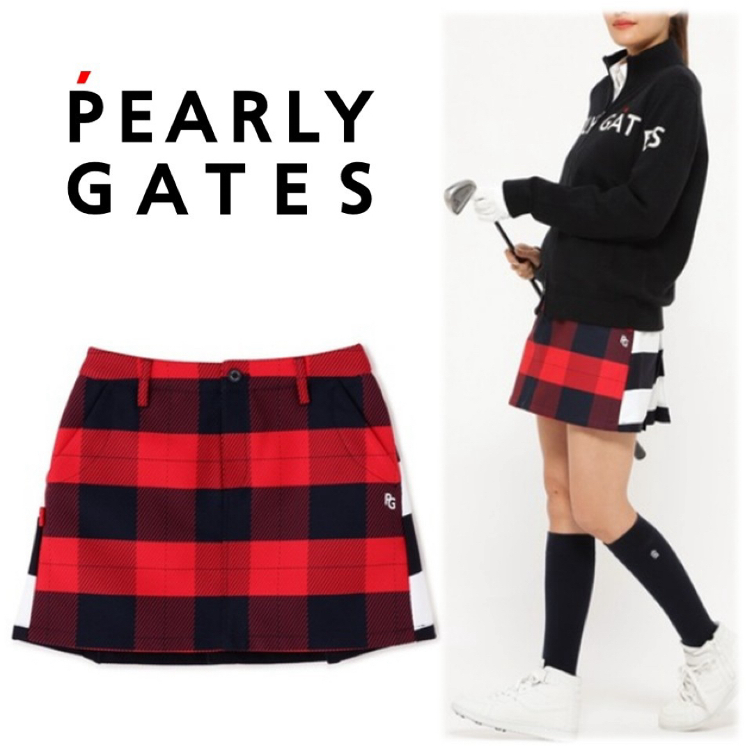 PEARLY GATES - 《パーリーゲイツ》新品 前後で異なるデザイン PEARLY GATES - 《パーリーゲイツ》新品 前後で異なるデザイン