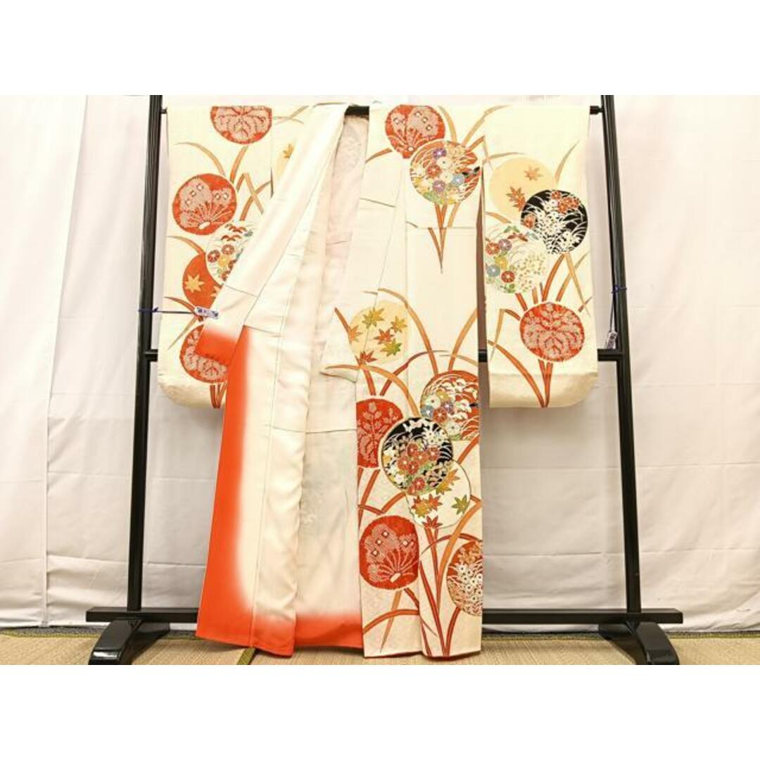 平和屋着物□豪華振袖 絞り 駒刺繍 草花丸文 金彩 正絹 逸品 平和屋着物□豪華振袖 絞り 駒刺繍 草花丸文 金彩 正絹 逸品