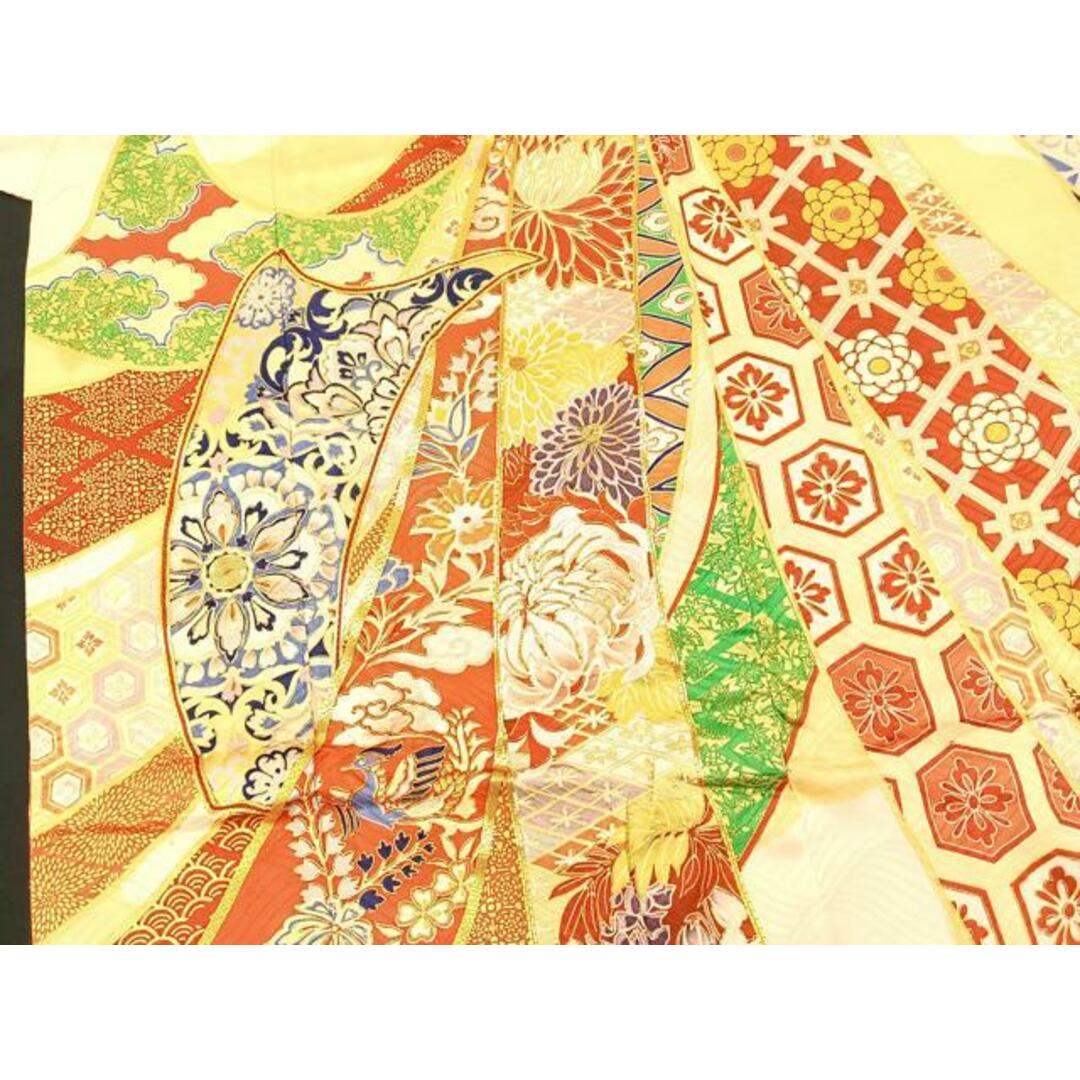 平和屋着物□豪華振袖 駒刺繍 束ね熨斗吉祥花文 金彩 正絹 逸品 平和屋着物□豪華振袖 駒刺繍 束ね熨斗吉祥花文 金彩 正絹 逸品