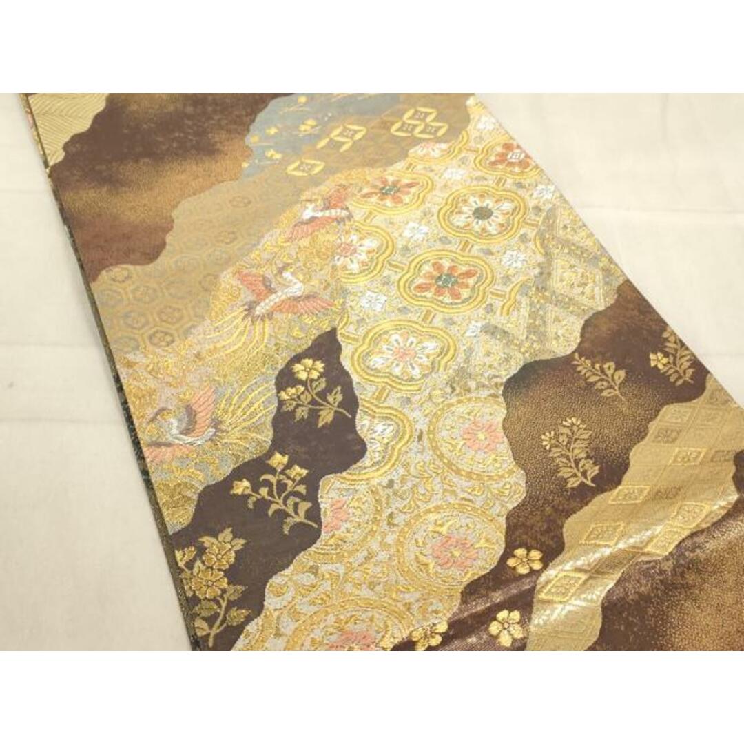 平和屋着物◎佐賀錦 両面六通柄袋帯 道長正倉院花鳥文 金銀糸 平和屋着物◎佐賀錦 両面六通柄袋帯 道長正倉院花鳥文 金銀糸