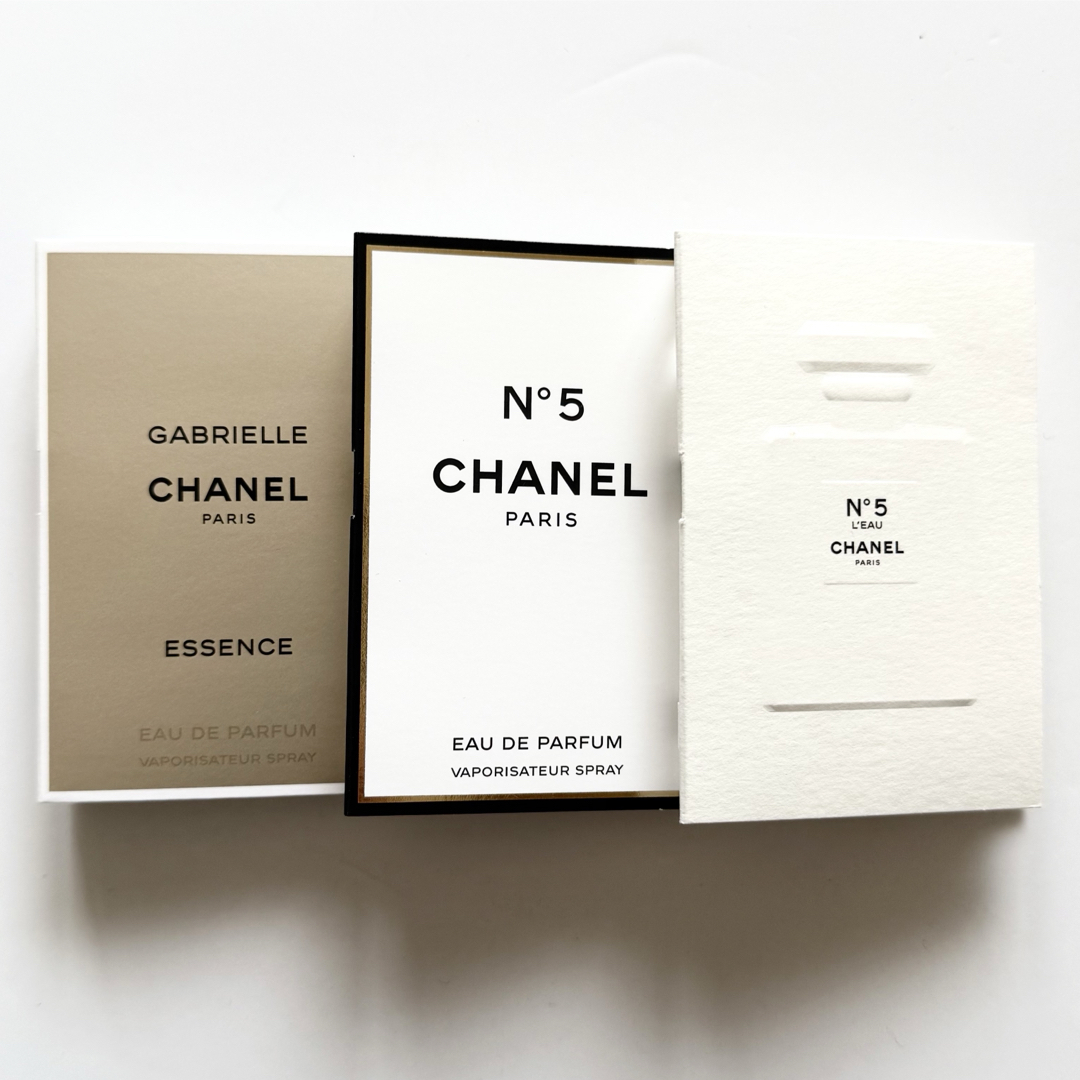 CHANEL - CHANEL 香水サンプル3個セット No.5 ガブリエル CHANEL - CHANEL 香水サンプル3個セット No.5 ガブリエル