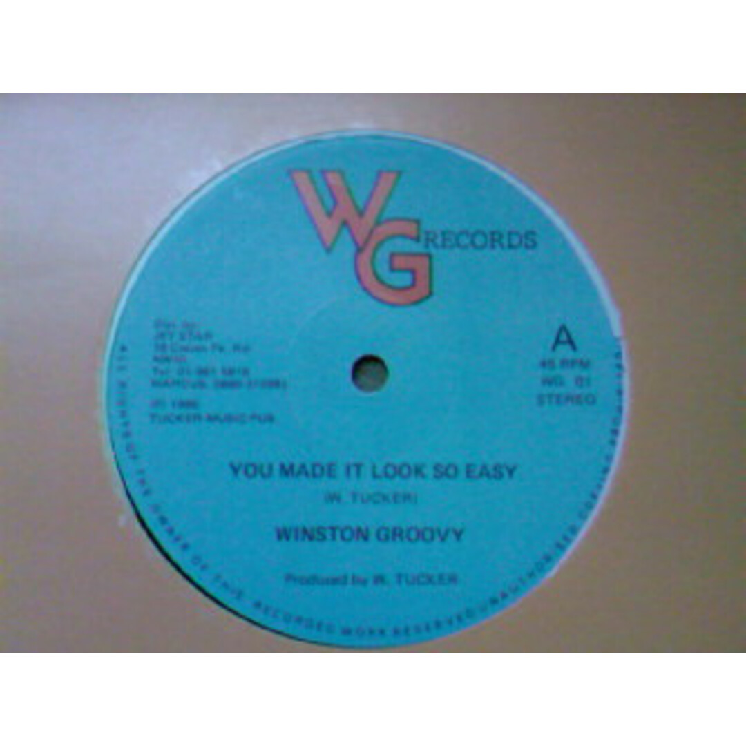 英12” Winston Groovy You Made It Look So Easy WG01 WG Records (3) /00250 エンタメ/ホビーのエンタメ その他(その他)の商品写真