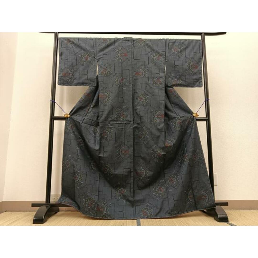 平和屋着物□本場大島紬 7マルキ 宝相華 証紙付き 正絹 逸品 未 平和屋着物□本場大島紬 7マルキ 宝相華 証紙付き 正絹 逸品 未