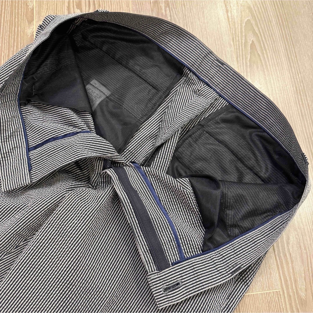 LANVIN - 美品 LANVIN/ランバン セットアップ グレー ストライプ LANVIN - 美品 LANVIN/ランバン セットアップ グレー ストライプ