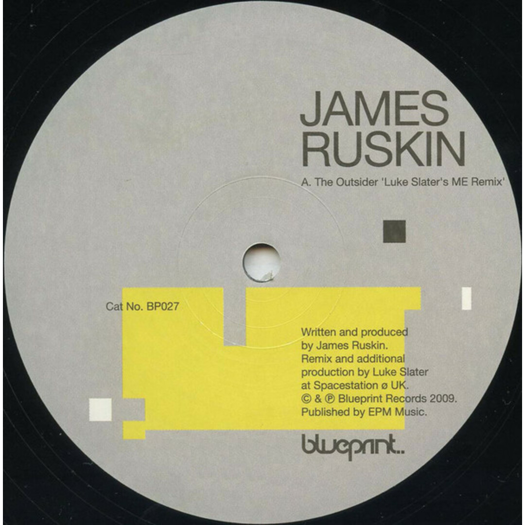 英12" James Ruskin The Outsider BP027 Blueprint /00250 エンタメ/ホビーのエンタメ その他(その他)の商品写真