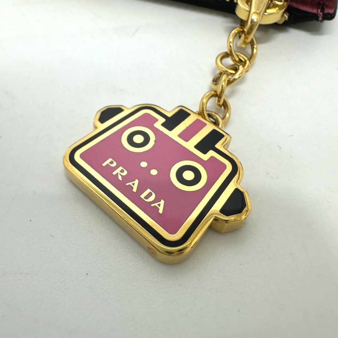 PRADA - プラダ PRADA ロゴ ロボットチャーム カードポケット PRADA - プラダ PRADA ロゴ ロボットチャーム カードポケット