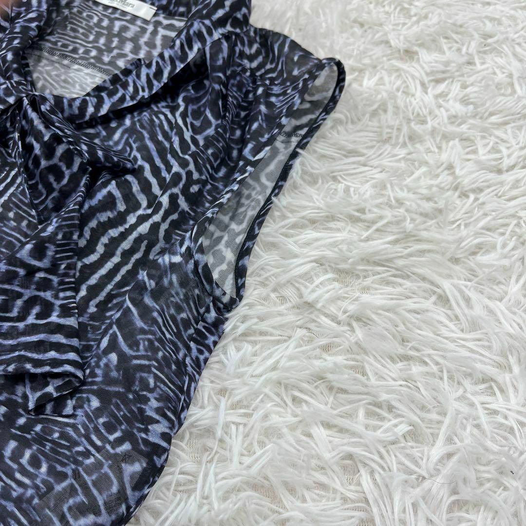 Max Mara - 美品✨️MaxMara 白タグ ボウタイ シフォン ブラウス Max Mara - 美品✨️MaxMara 白タグ ボウタイ シフォン ブラウス