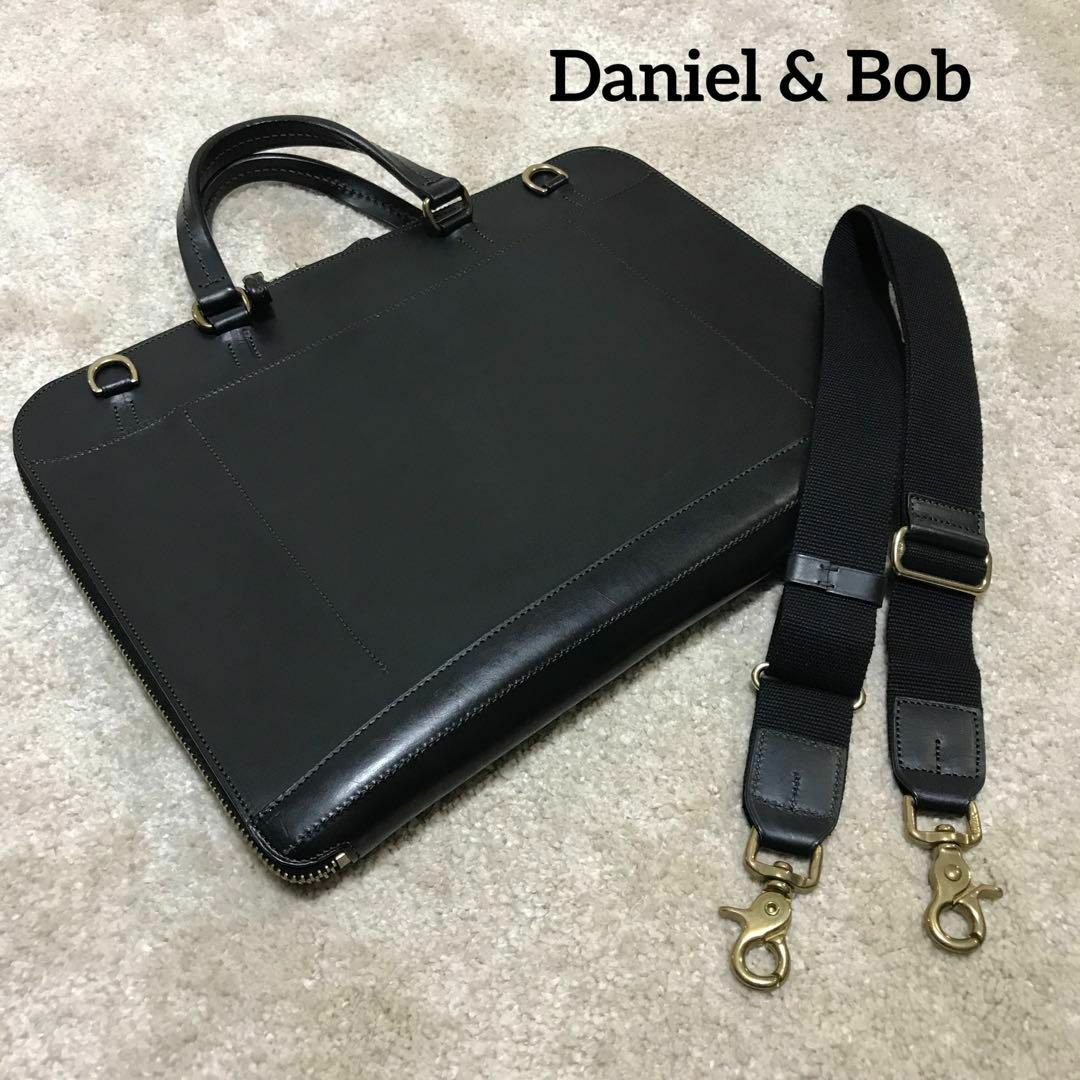 Daniel & Bob - 【 Daniel & Bob 】レザーブリーフケース 黒 Daniel & Bob - 【 Daniel & Bob 】レザーブリーフケース 黒