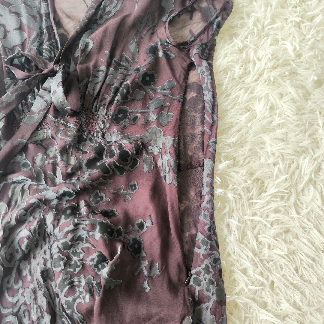 Max Mara - MaxMara シアー ボタニカル ドレス ワンピース Max Mara - MaxMara シアー ボタニカル ドレス ワンピース