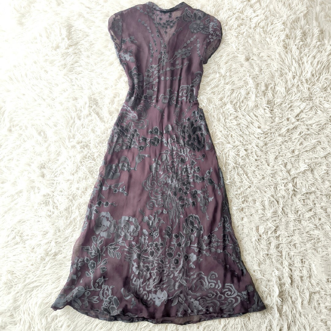 Max Mara - MaxMara シアー ボタニカル ドレス ワンピース Max Mara - MaxMara シアー ボタニカル ドレス ワンピース