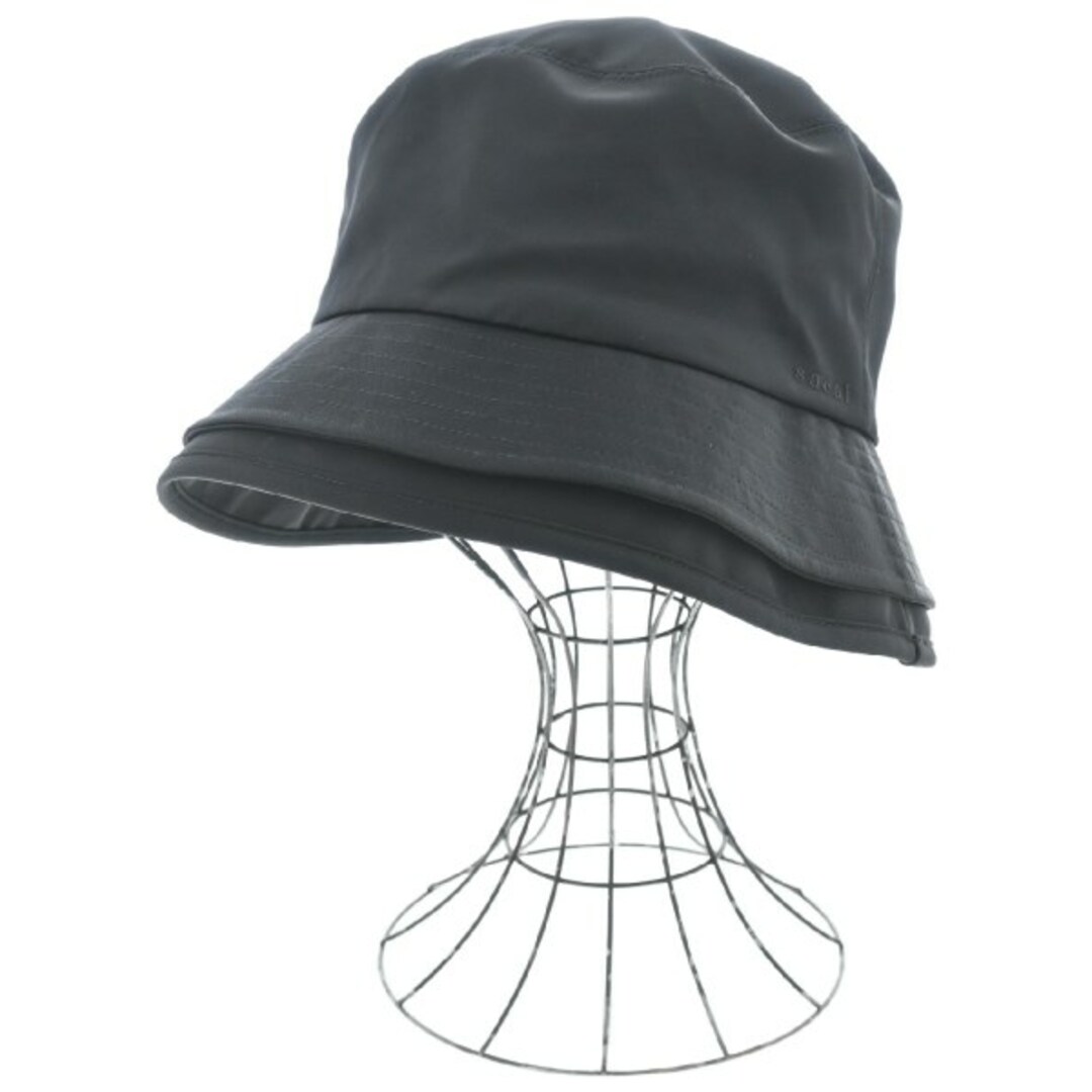sacai - sacai サカイ ハット 1(S位) 黒 【古着】【中古】の通販 sacai - sacai サカイ ハット 1(S位) 黒 【古着】【中古】の通販