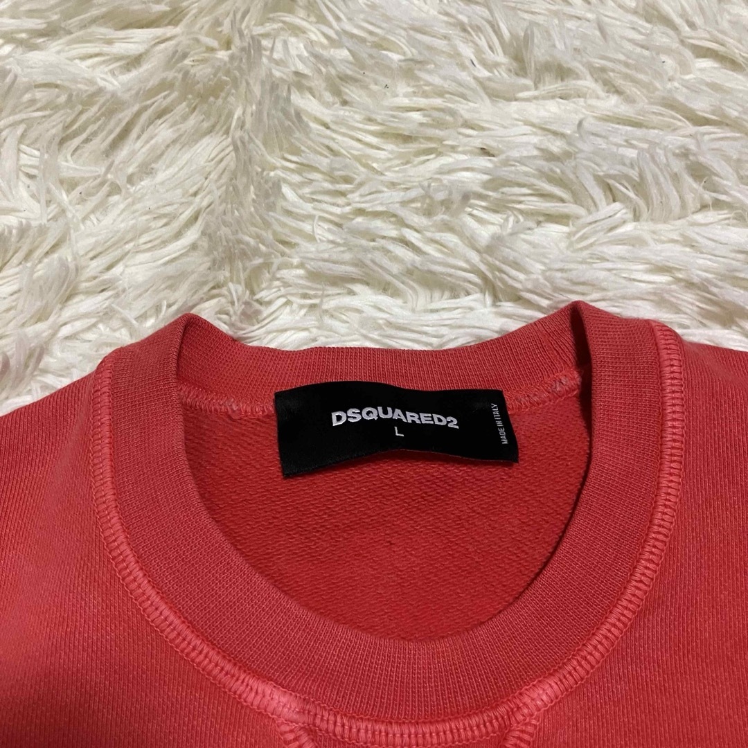 DSQUARED2 - ディースクエアード 半袖 ロゴ プリント レッド DSQUARED2 - ディースクエアード 半袖 ロゴ プリント レッド