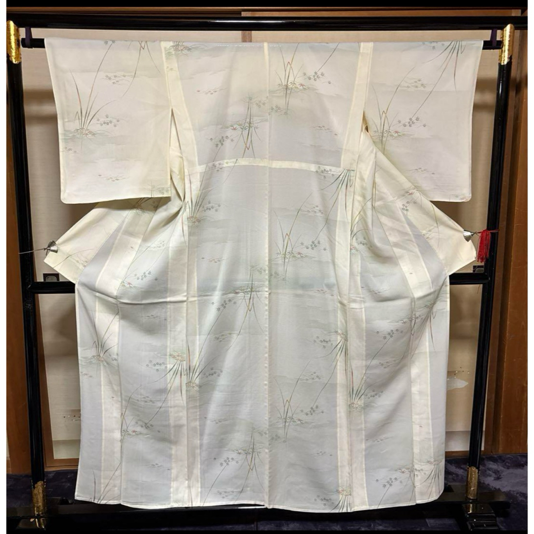 正絹絽小紋フルセット4点 新品着物+正絹絽名古屋帯+夏帯締め+夏 正絹絽小紋フルセット4点 新品着物+正絹絽名古屋帯+夏帯締め+夏