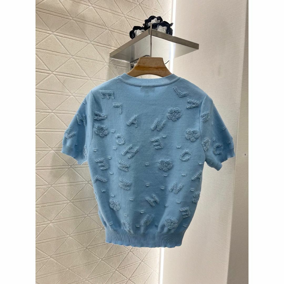 CHANEL - シャネル 半袖 ニット セーターの通販 by タグチ's CHANEL - シャネル 半袖 ニット セーターの通販 by タグチ's