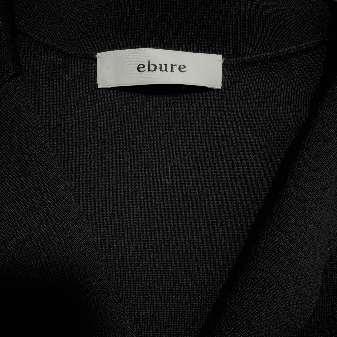 ebure - 美品 ebure コットンシルク ニットジャケット ebure - 美品 ebure コットンシルク ニットジャケット