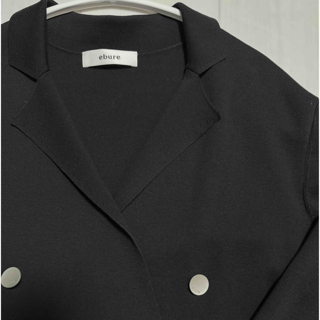 ebure - 美品 ebure コットンシルク ニットジャケット ebure - 美品 ebure コットンシルク ニットジャケット