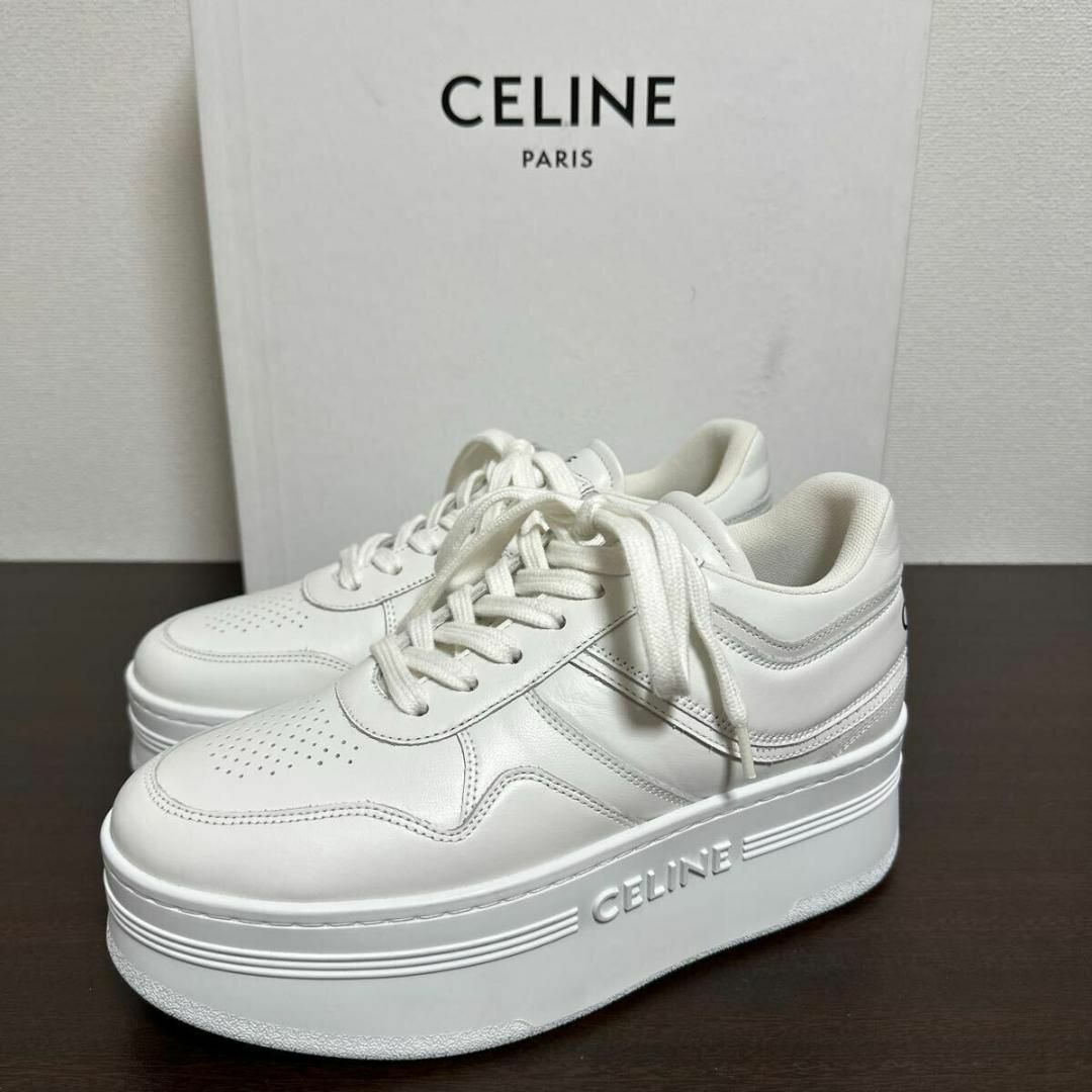 CELINE - セリーヌ ブロック ウェッジ スニーカー size 37 CELINE - セリーヌ ブロック ウェッジ スニーカー size 37
