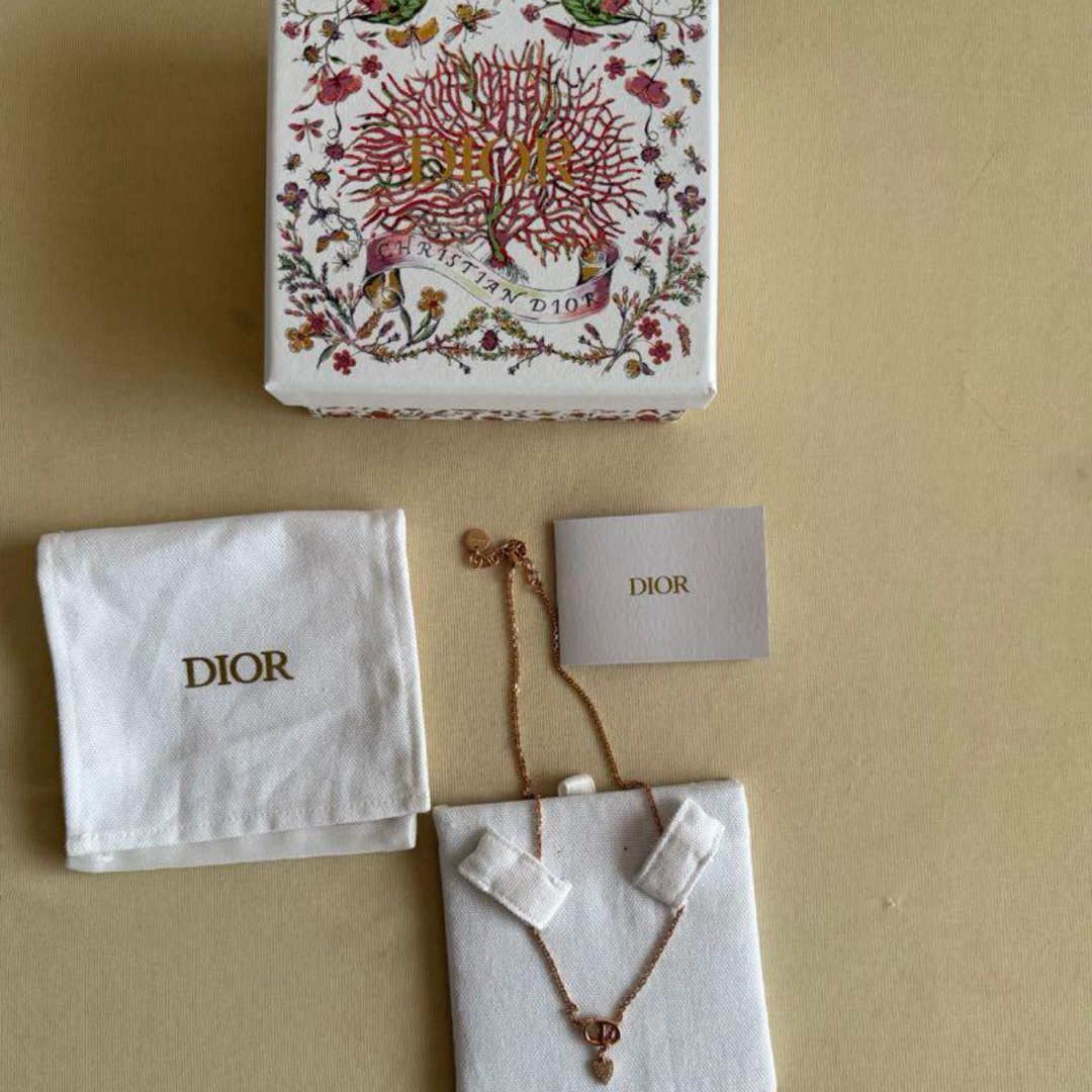 Dior - Dior navy ネックレス ピンクゴールドの通販 by chico's Dior - Dior navy ネックレス ピンクゴールドの通販 by chico's